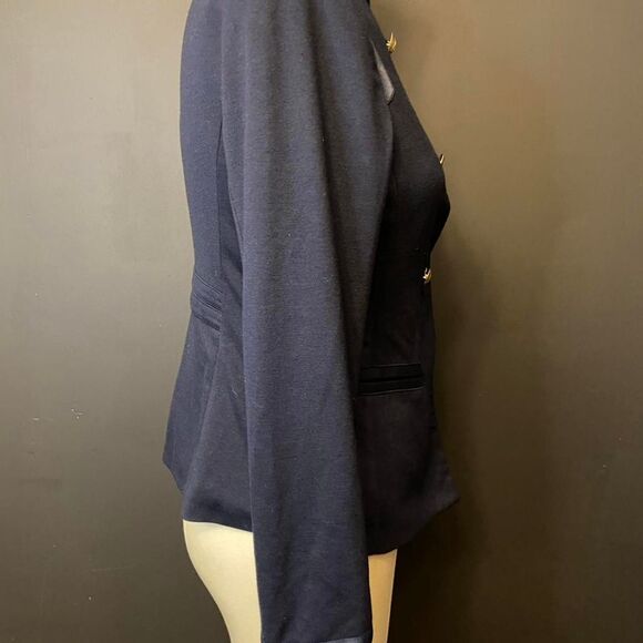 The Limited - Navy and Blue Military Blazer Jacket - Picture 4 of 8